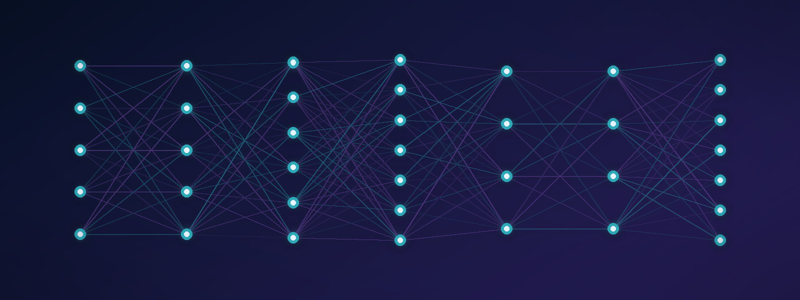 Abstract neural network diagram